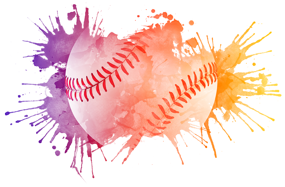 baseball-vector-art Baseball on splashed paint