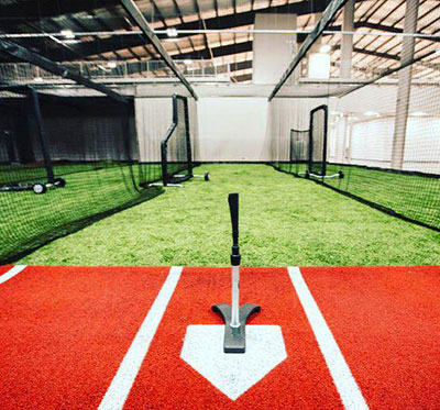 Indoor batting cage